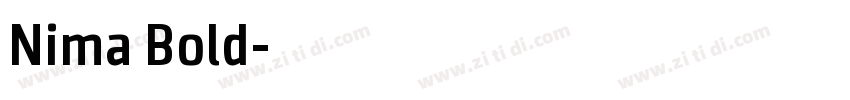 Nima Bold字体转换